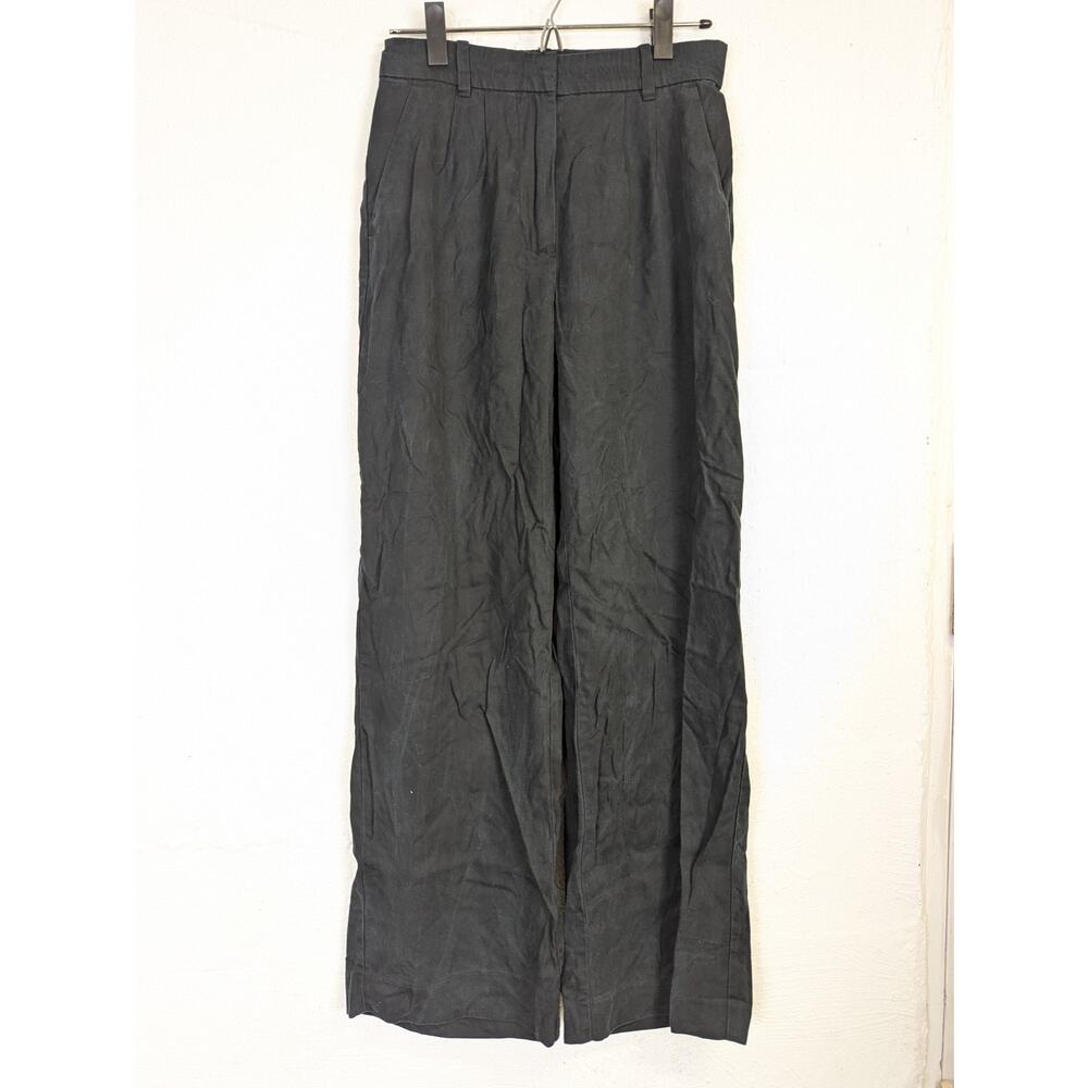 Abercrombie & Fitch Pants Classic Office Trousers Preppy Lyocell Black Womens XS